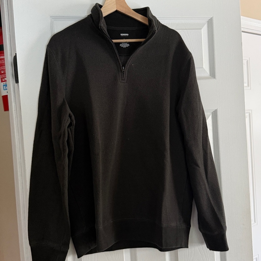 Sonoma Black Half-Zip Pullover